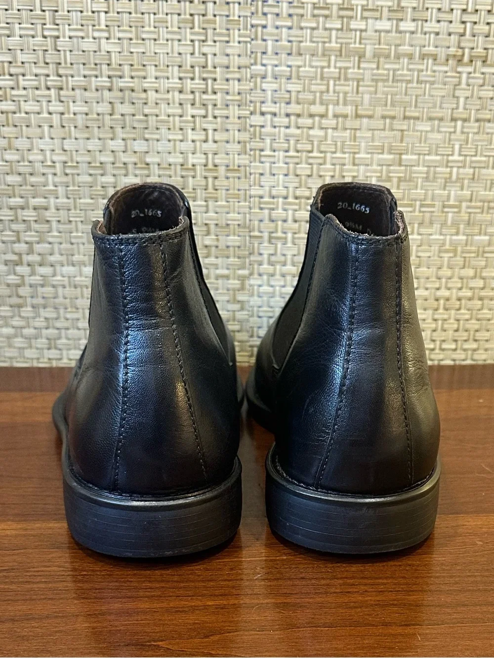 Johnston & Murphy Macomb Black Leather Chelsea Boots J&M FLEX 9.5 M Brazil